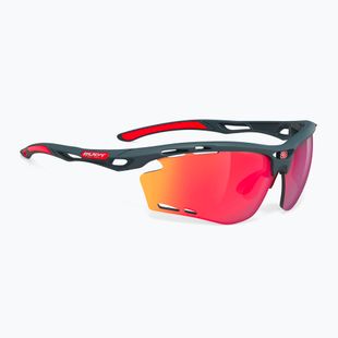 Sonnenbrille Rudy Project Propulse charcoal matte/multilaser red