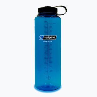 Trinkflasche Nalgene Wide Mouth Silo Sustain 1400 ml blue/black cap