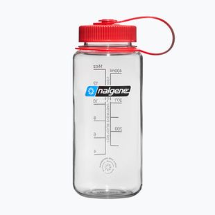 Trinkflasche Nalgene Wide Mouth clear/red cap