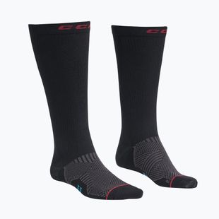 Eishockey-Socken CCM Compression Knee black/red