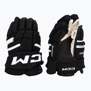 Kinder Eishockeyhandschuhe CCM Tacks XR80 JR Gloves black/white