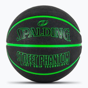 Spalding Phantom Basketball schwarz/grün Größe 6