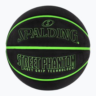 Spalding Phantom Basketball schwarz/grün Größe 6