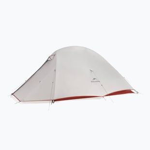 2‑Personen-Trekkingzelt Naturehike Cloud Up 2 Pro 20D light gray/red