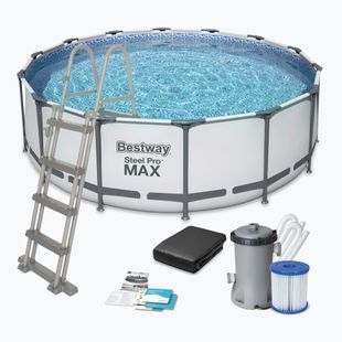 Bestway Steel Pro Max Pool Set 457 x 122 cm grau