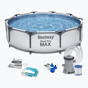 Bestway Steel Pro Max Pool Set 305 x 76 cm grau