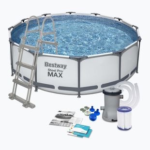 Bestway Steel Pro Max Pool Set 366 x 100 cm grau