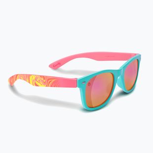 Kinder-Sonnenbrille Aztron Candy candy pink/twisty/polarized rainbow pink mir/grey.