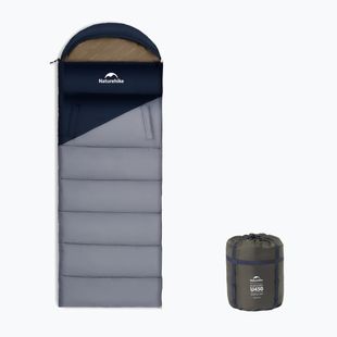 Schlafsack Naturehike U450 Sunny Day Left navy blue/ligth blue