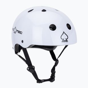 Pro-Tec Classic Certified Helm glänzend weiß