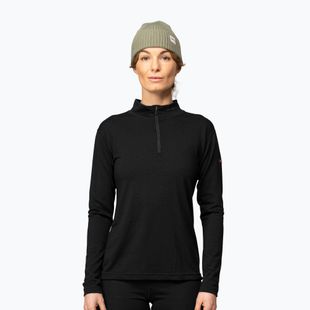 Damen-Funktionssweatshirt Devold Breeze Merino 150 Zip Neck black