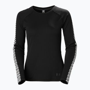 Damen Thermoaktivshirt Helly Hansen Lifa Active Stripe Crew schwarz