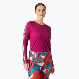 Damen-Thermoaktivshirt Helly Hansen Lifa Active Stripe Crew magenta 2.0