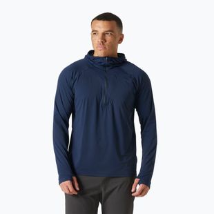 Herren-Trekking-Sweatshirt Helly Hansen Shine Solen 1/2 Zip Hoodie navy