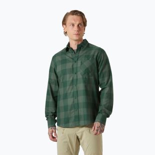 Hemd Herren Helly Hansen Aker Flannel LS jungle green buffalo plaid