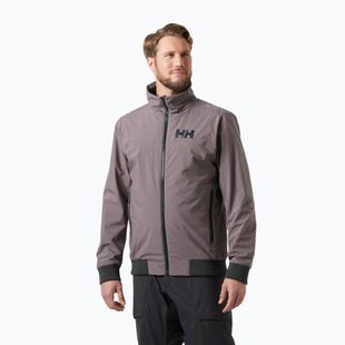 Herren Helly Hansen HP Racing Lifaloft Bomber Segeljacke sparrow grau