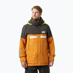 Herren Helly Hansen Pier 4.0 Senf Regenjacke