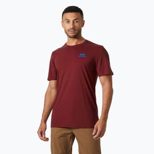 Herren Helly Hansen Nord Grafik-T-Shirt mars rot