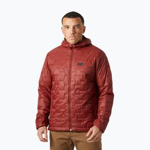 Herren Helly Hansen Lifaloft Hooded Insulator Hybridjacke mars rot