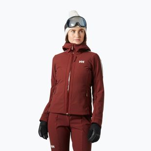 Damen-Skijacke Helly Hansen Avanti 3-In-1 Softshell Jacket mars red