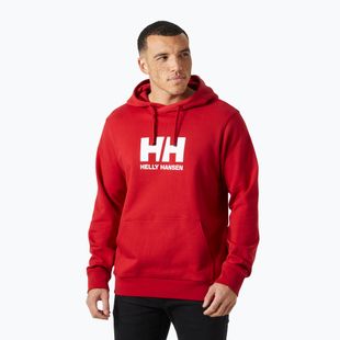 Herrenpullover Helly Hansen HH Logo Hoodie red