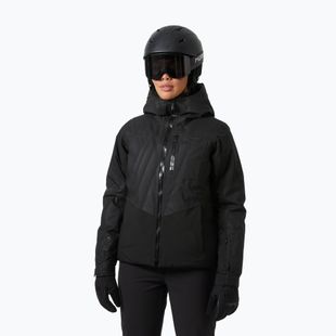 Damen-Skijacke Helly Hansen Valdisere 3.0 black embossed stripes
