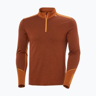 Herren Funktionsshirt langärmlig Helly Hansen Lifa Merino Midweight 1/2 Zip iron oxide