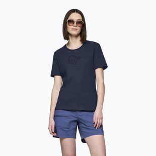 Damen-T-Shirt NORRONA Cotton Viking indigo night/sky captain