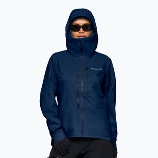 Damen-Regenjacke NORRONA Falketind Dri1 indigo night