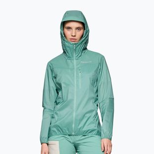 Windjacke für Damen NORRONA Faketind Aero60 Zip Hood aqua haze