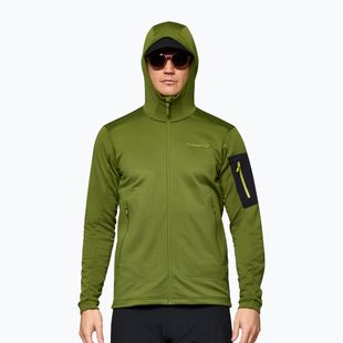 Herren-Trekkingsweatshirt NORRONA Falketind Warm2 Stretch Hood pesto