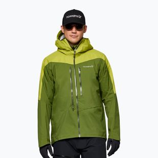 Herren-Regenjacke NORRONA Falketind Dri1 pesto/golden lime