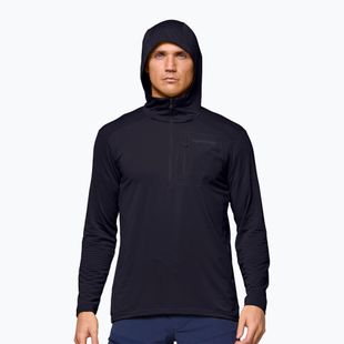 Herren-Trekkingsweatshirt NORRONA Falketind Warm1 Hood caviar black