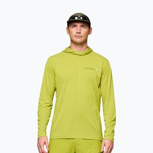 Herren-Trekkingsweatshirt NORRONA Femund Tech Hood golden lime