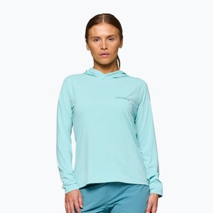 Damen-Trekkingsweatshirt NORRONA Femund Tech Hood aqua haze