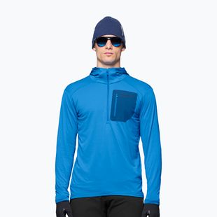 Herren-Trekkingsweatshirt NORRONA Falketind Warm1 Hood brilliant blue/dark blue
