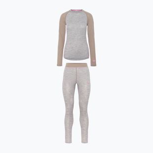 Damen-Set Funktionsunterwäsche KARI TRAA Kaia light grey melange