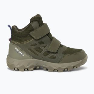 Kinderschuhe Viking Track Mid 2V Waterproot olive