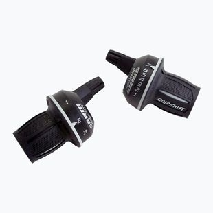 Rechter Umwerferhebel SRAM MRX Comp Twist Shifter 7Sp schwarz