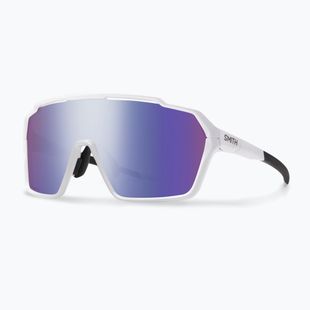 Smith Shift XL MAG weiß/chromapop violett verspiegelt/klar Sonnenbrille