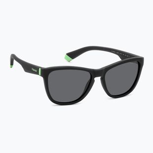 Polaroid PLD 8056/S mattschwarz/grau polarisierte Kindersonnenbrille