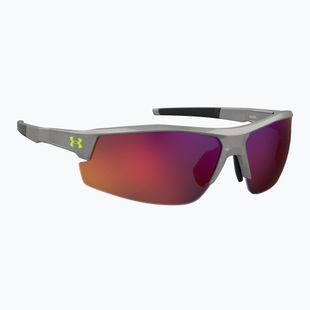 Under Armour Skillz/G S3 metallisierte grau/infrarot oleophobe Herren-Sonnenbrille
