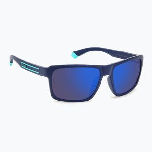 Polaroid PLD 2158/S matt blau/blauer Spiegel polarisierte Herren-Sonnenbrille