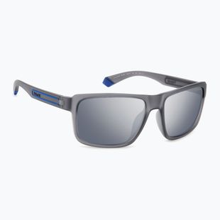 Polaroid PLD 2158/S matt grau/grau silber verspiegelte polarisierte Sonnenbrille für Herren