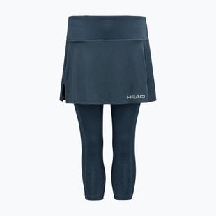 Tennisrock Damen HEAD Club 3/4 Tights Skort navy