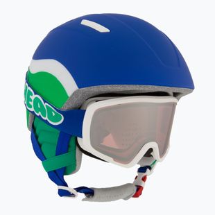 Skihelm Kinder HEAD Mojo Set + Gogle Jr blue/green/silver red