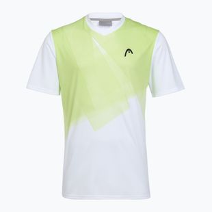 Tennis-Shirt Herren HEAD Topspin print vision m/lime
