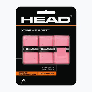 Griffbänder für Tennisschläger HEAD Xtremesoft Grip Overwrap 3 Stk. pink