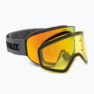 Skibrille Bliz Flow matt black/brown gold multi/yellow