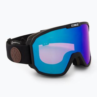 Skibrille Bliz Rave Nano Optics Nordic Light matt black/violet blue multi